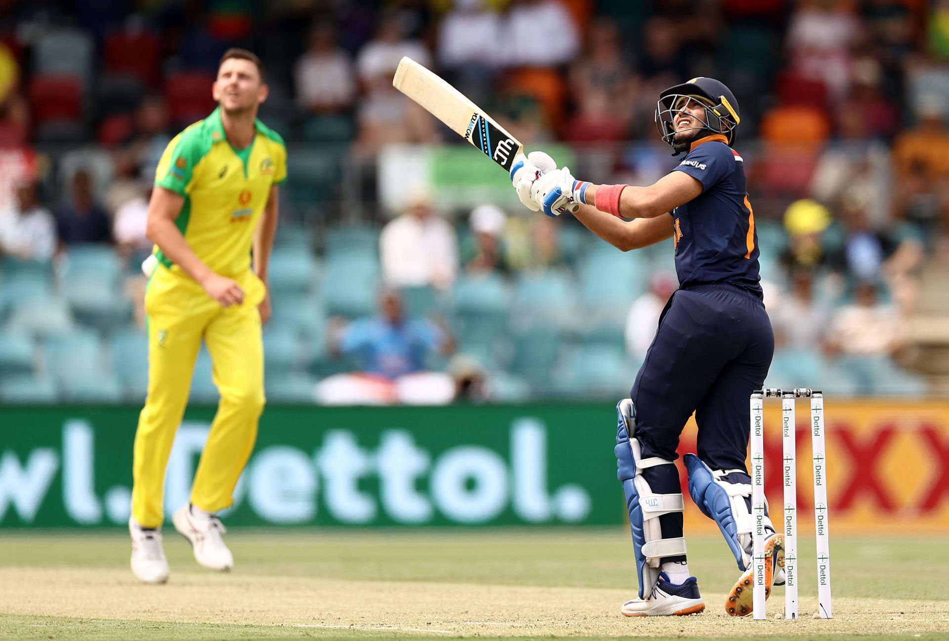 Shubman Gill during an ODI against Australia. Pic: Getty Images