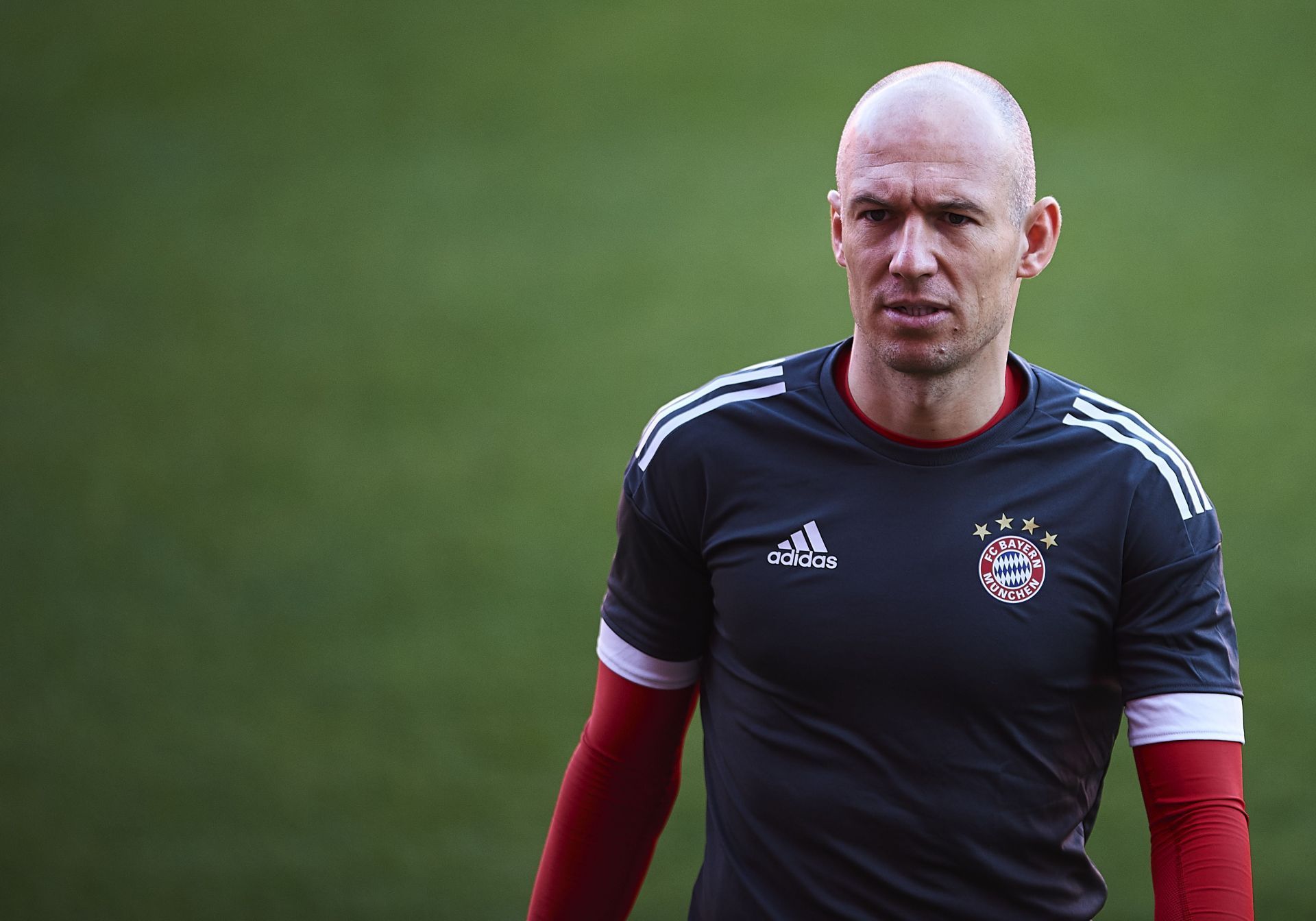 Arjen Robben in training for Bayern Munich.