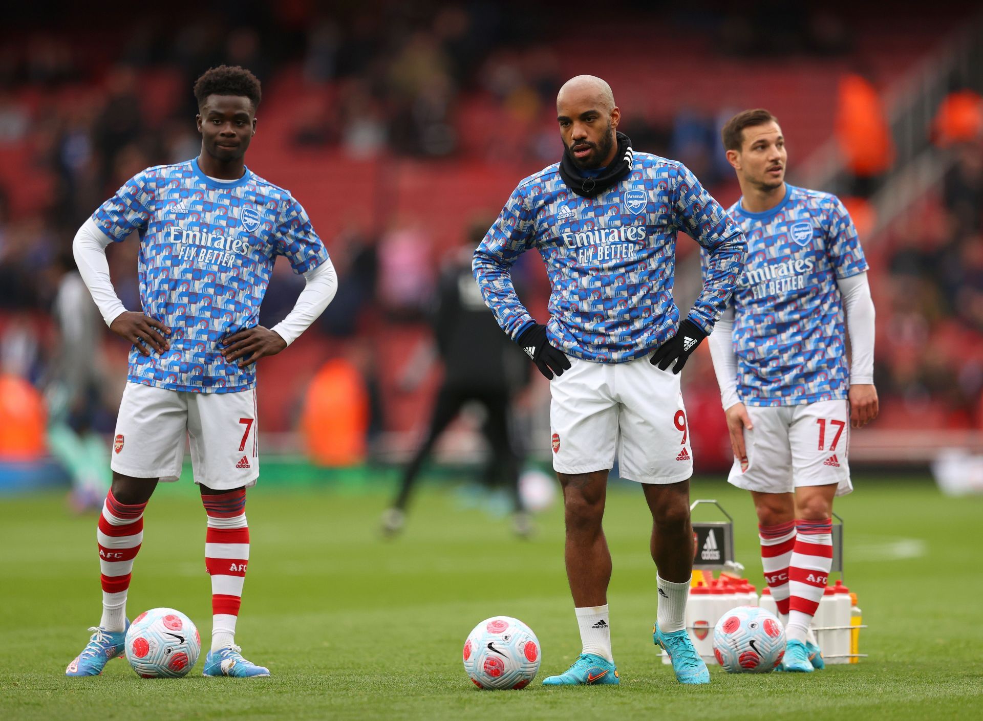 Alexandre Lacazette (centre) could leave the Emirates this summer.