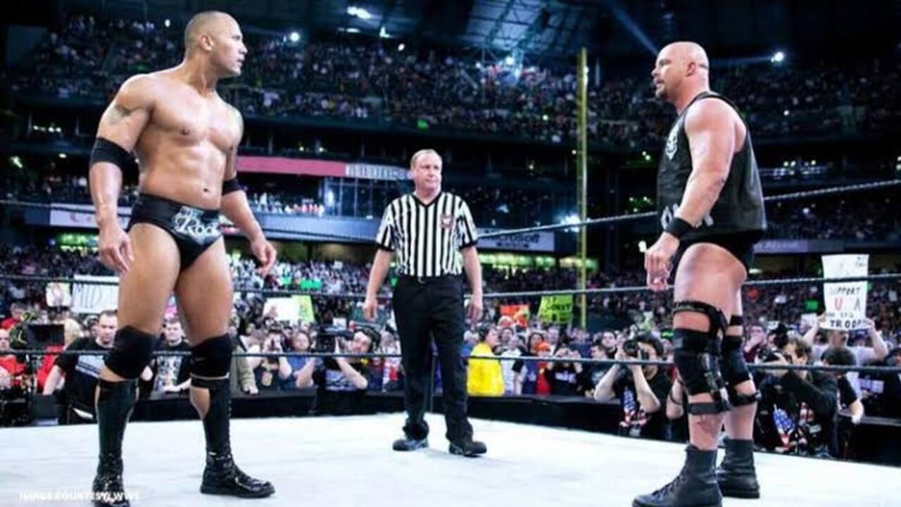 The Rock and Steve Austin.