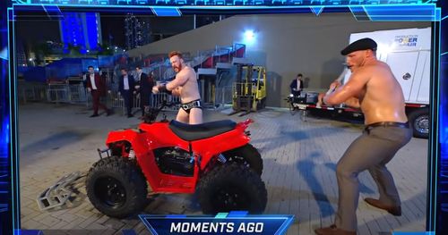 Sheamus and Ridge Holland wrecked Big E's ATV on SmackDown.