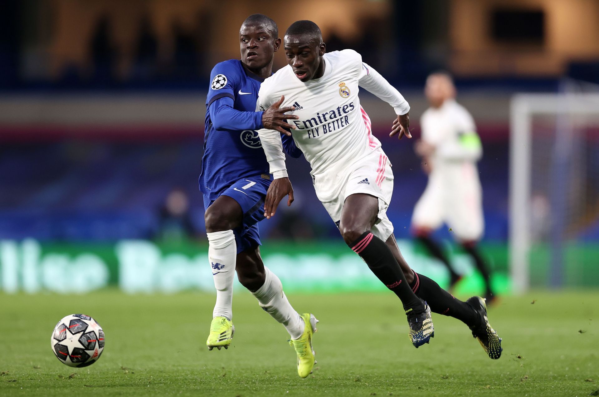 Ferland Mendy (right) is wanted at PSG.