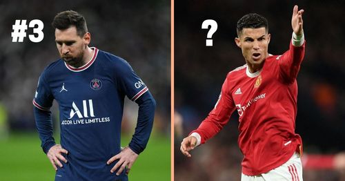 PSG's Lionel Messi and Manchester United's Cristiano Ronaldo