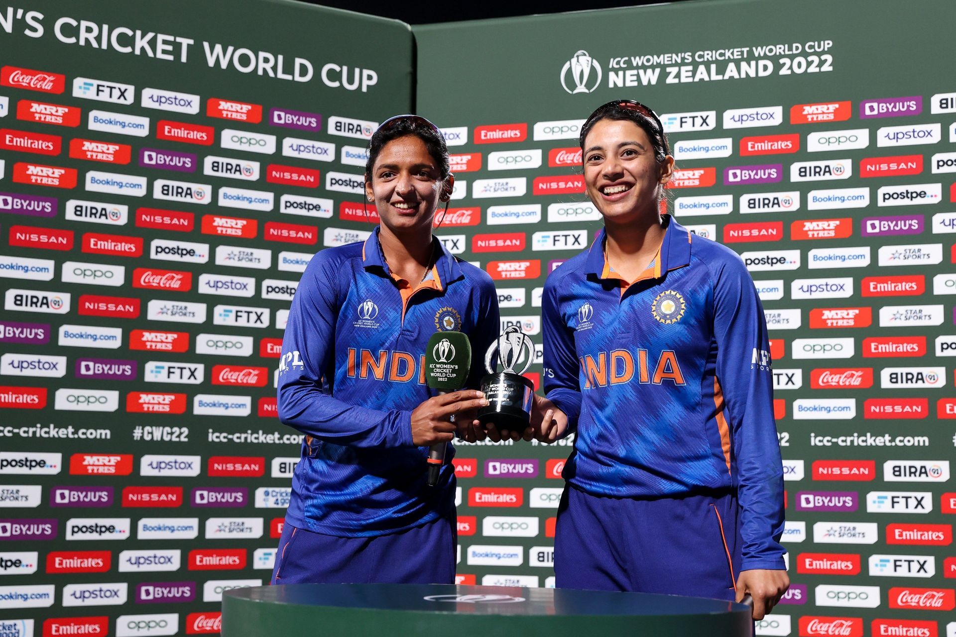 Harmanpreet Kaur and Smriti Mandhana shared the Player of the Match award [P/C: Twitter/BCCI Women]