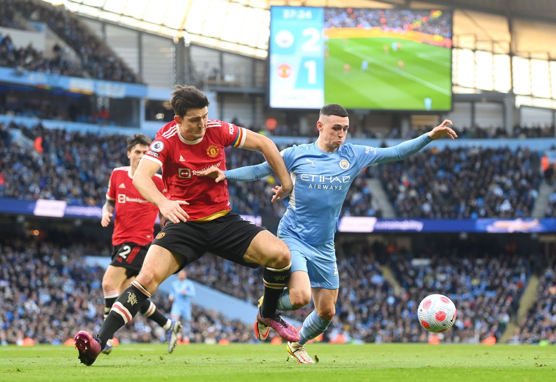 Maguire struggled in Sunday&#039;s demoralising defeat to Manchester City
