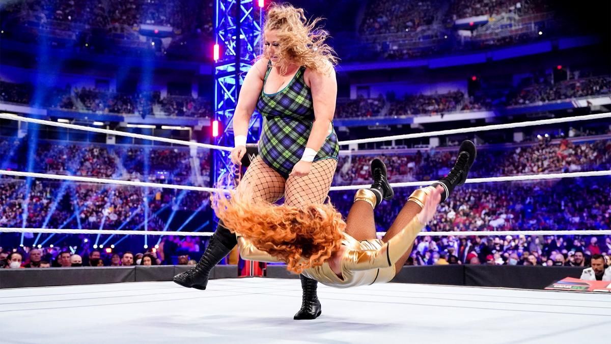 Doudrop faced Becky Lynch at the 2022 Royal Rumble.