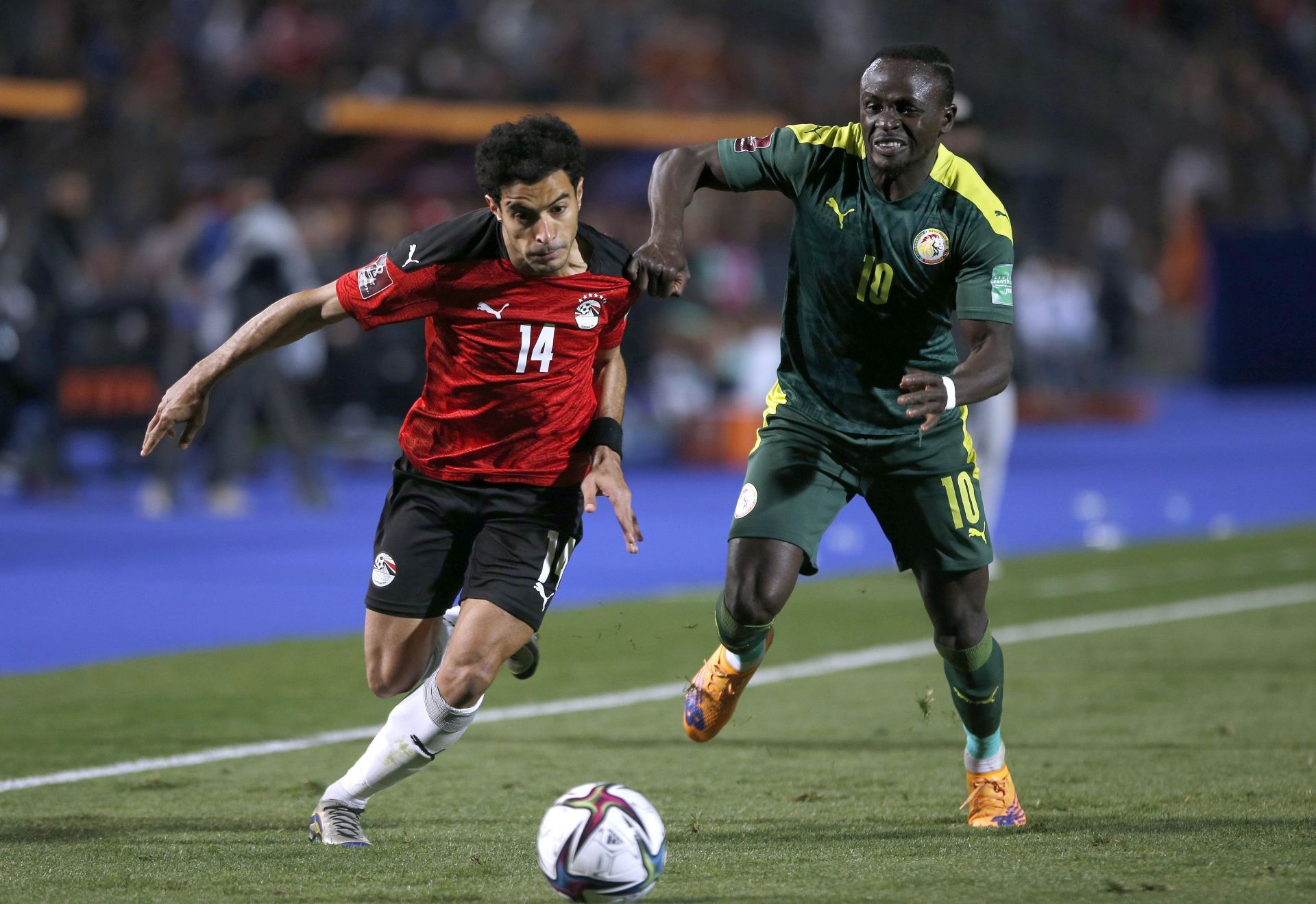 Sadio Mane had just one shot on target against Egypt in the FIFA World Cup qualifier