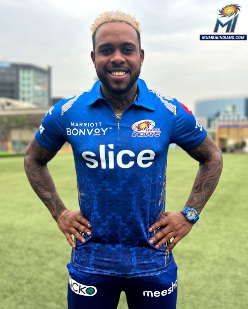 Fabian Allen joins Mumbai Indians training ahead of IPL 2022 (Credit: Twitter/MI)