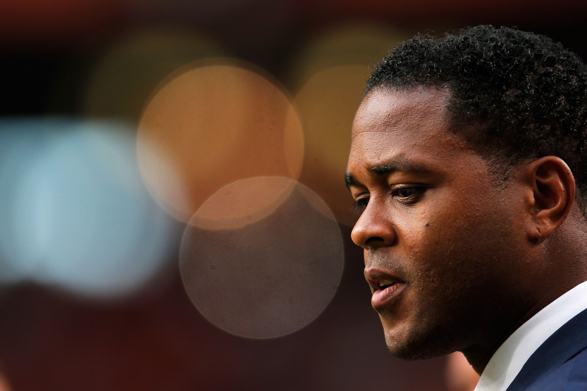 Dutch legend Patrick Kluivert pictured ahead of a game.
