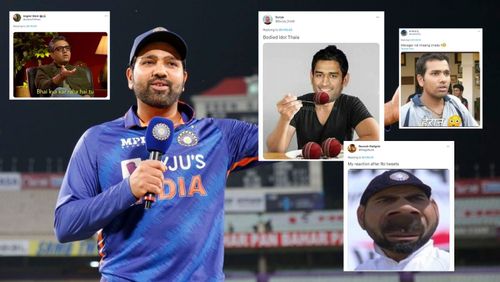 Memes galore on Rohit Sharma's "hacked" tweets.