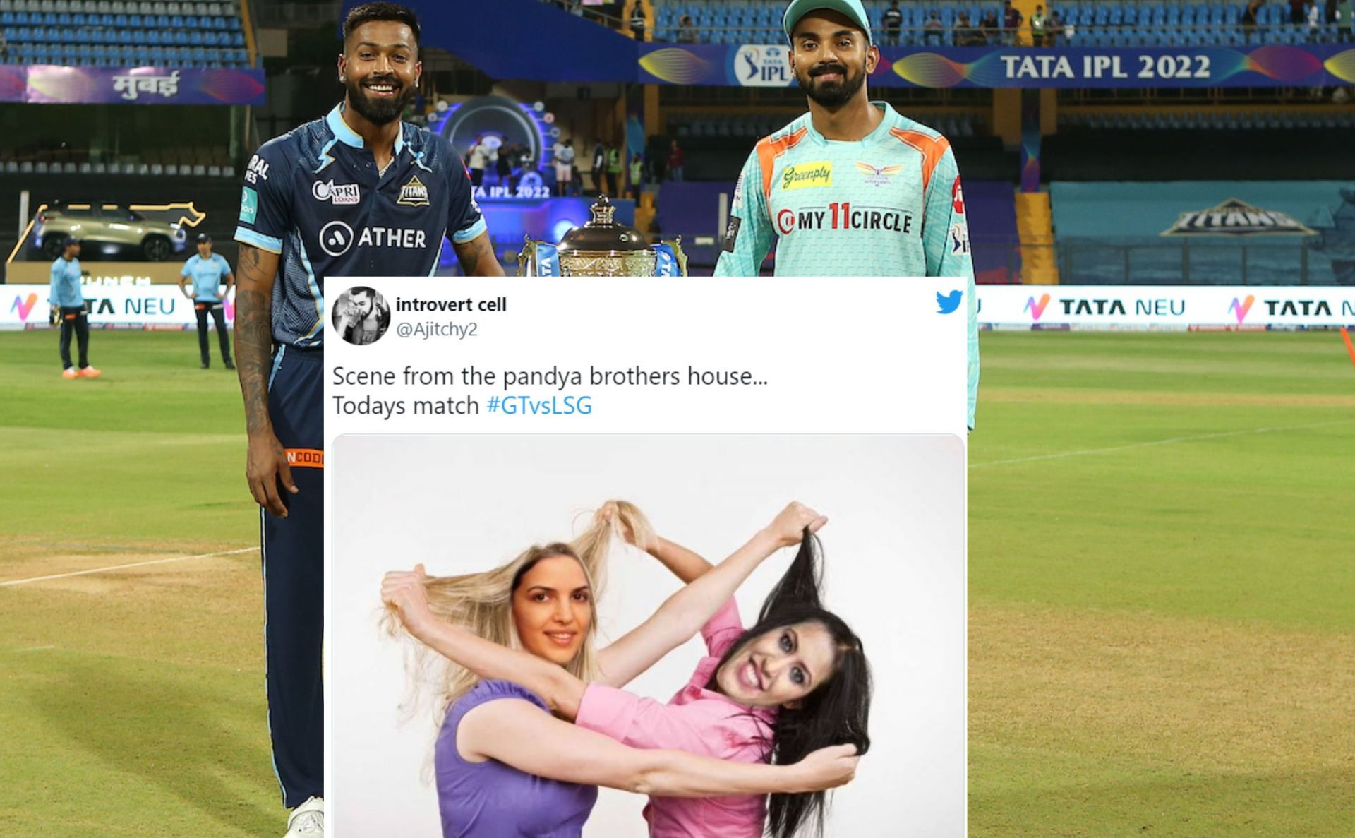 Twitter reactions for the fourth IPL 2022 game between LSG and GT.