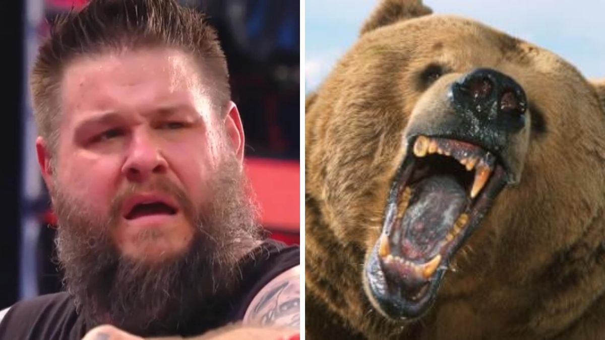 Kevin Owens was a referee in a bizarre man vs bear match