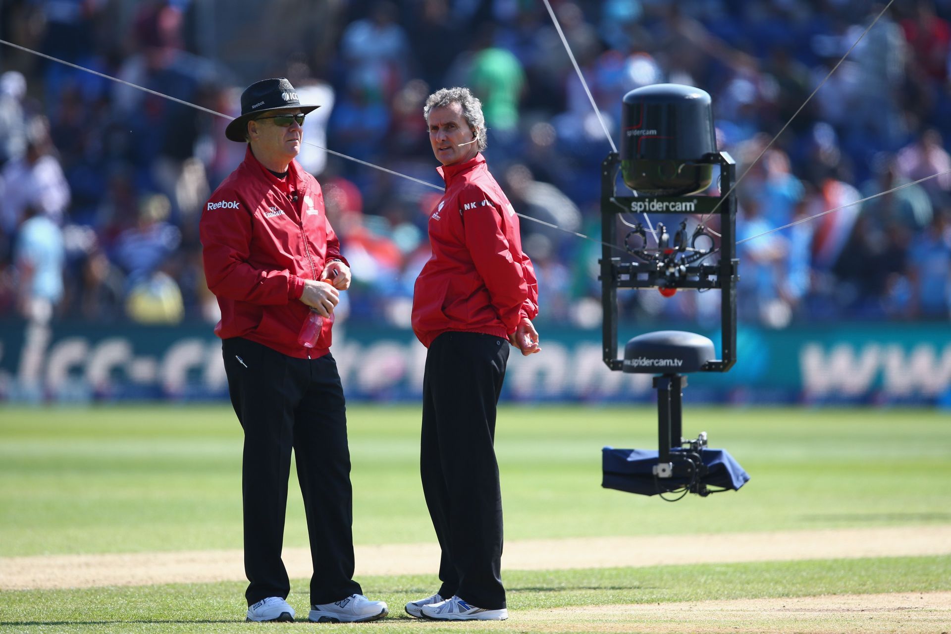The spider-cam has become a part of the game. Pic: Getty Images