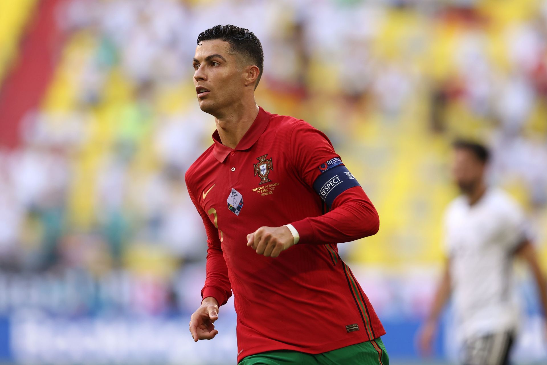 Cristiano Ronaldo is on verge of FIFA World Cup qualification. (Photo by Alexander Hassenstein/Getty Images)