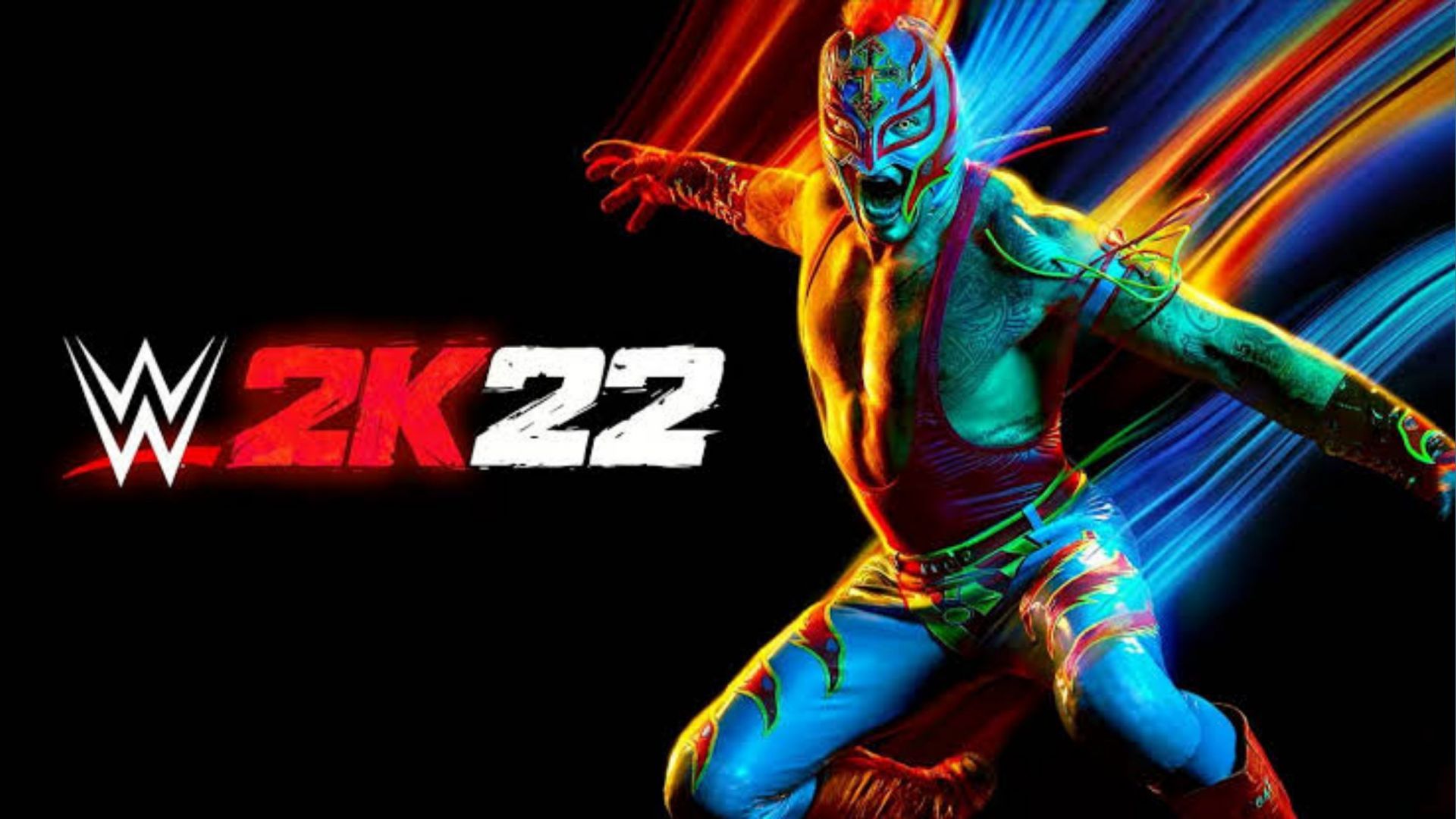 WWE 2K22 cover featuring Rey Mysterio.