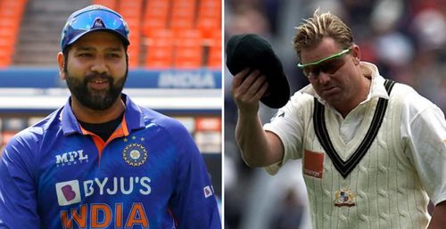 Rohit Sharma (left) shared his heartfelt tribute for Shane Warne.