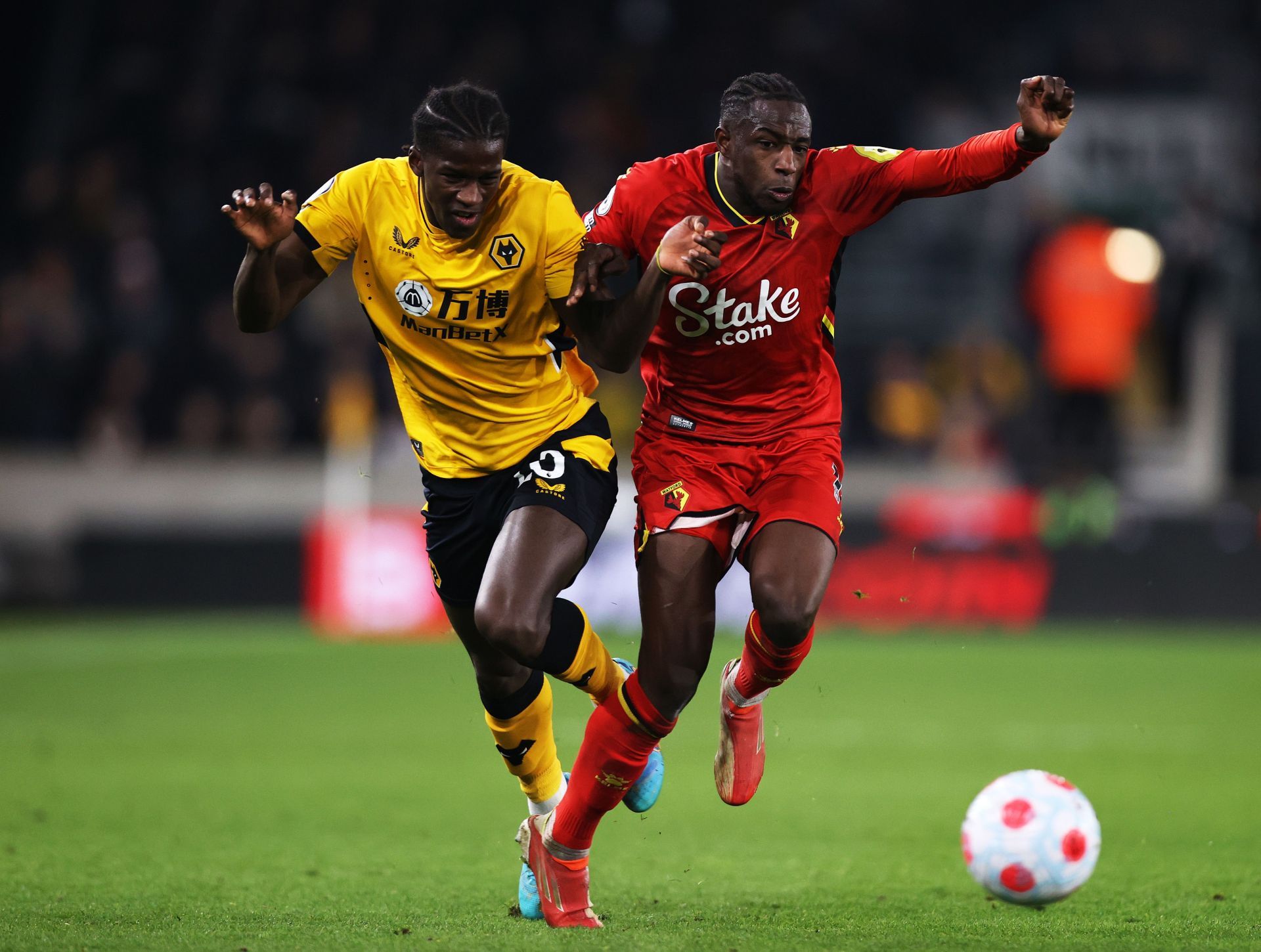 Chiquinho (left) v Watford in the Premier League