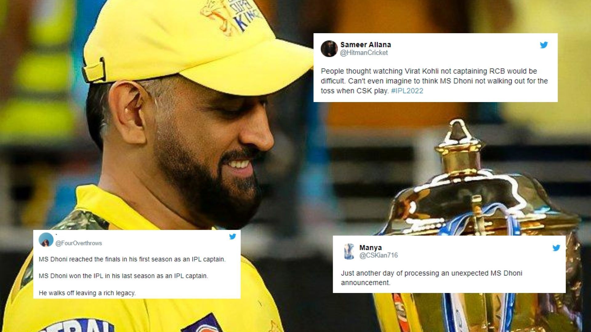 Dhoni has stepped down as CSK captain ahead of the IPL 2022 season