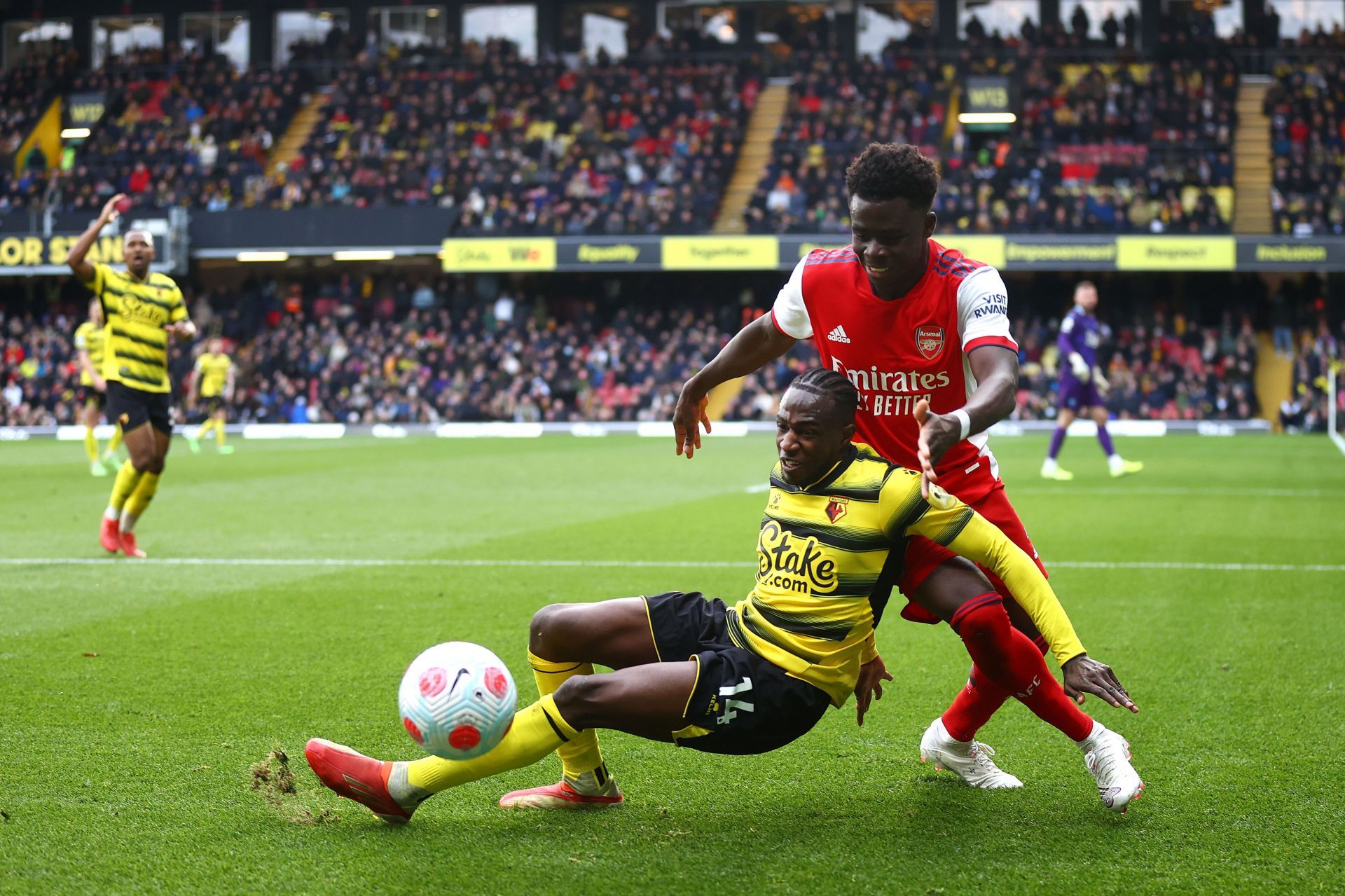 Watford enjoyed more shots on target than Arsenal