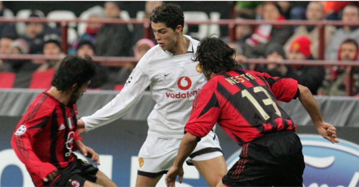 Alessandro Nesta used all his experience to contain Manchester United and Cristiano Ronaldo