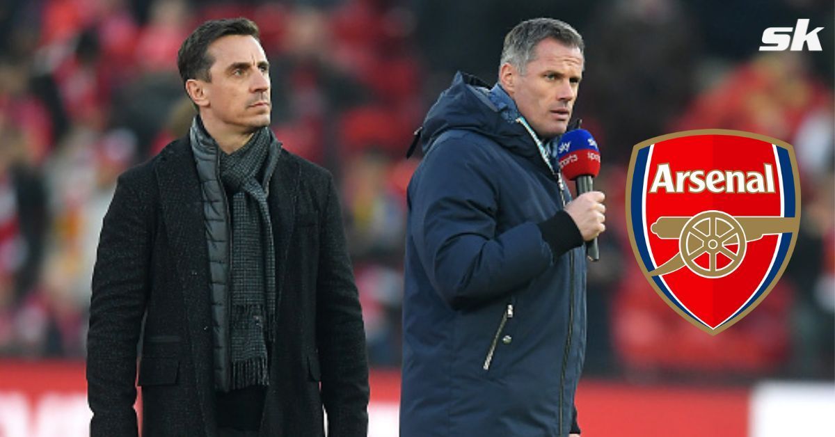 Gary Neville (l) and Jamie Carragher (r) were quick to dismiss the Arsenal star&#039;s potential