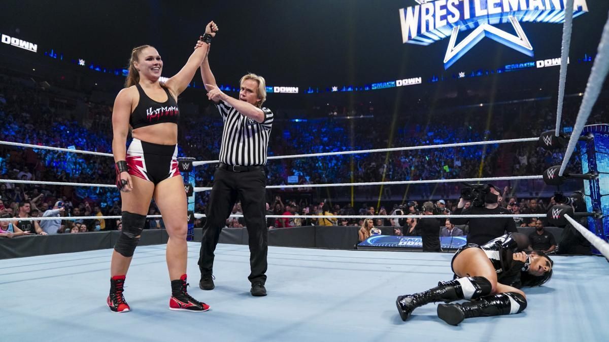 Ronda Rousey vs. Sonya Deville took place on WWE SmackDown