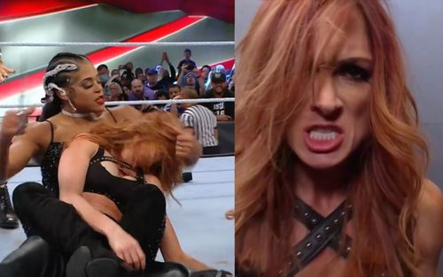 Becky Lynch suffered an unexpected haircut during this week's episode of Monday Night RAW