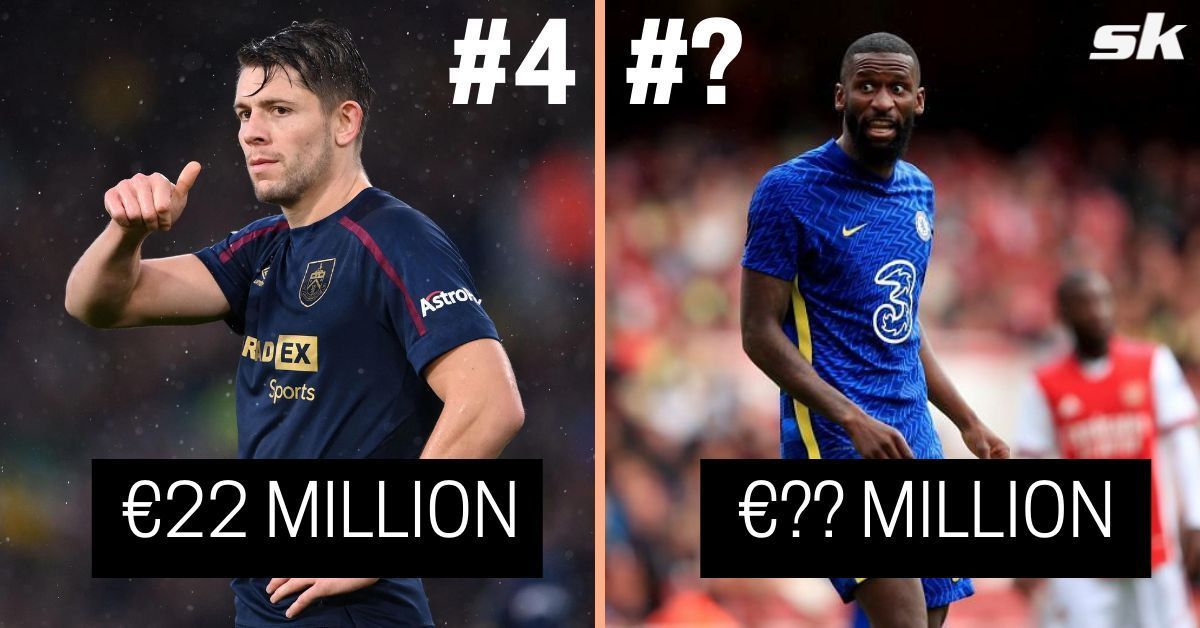 James Tarkowski and Antonio Rudiger are two Premier League centre-backs whose contract will expire soon.