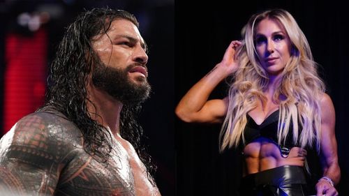 Roman Reigns (left); Charlotte Flair (right)