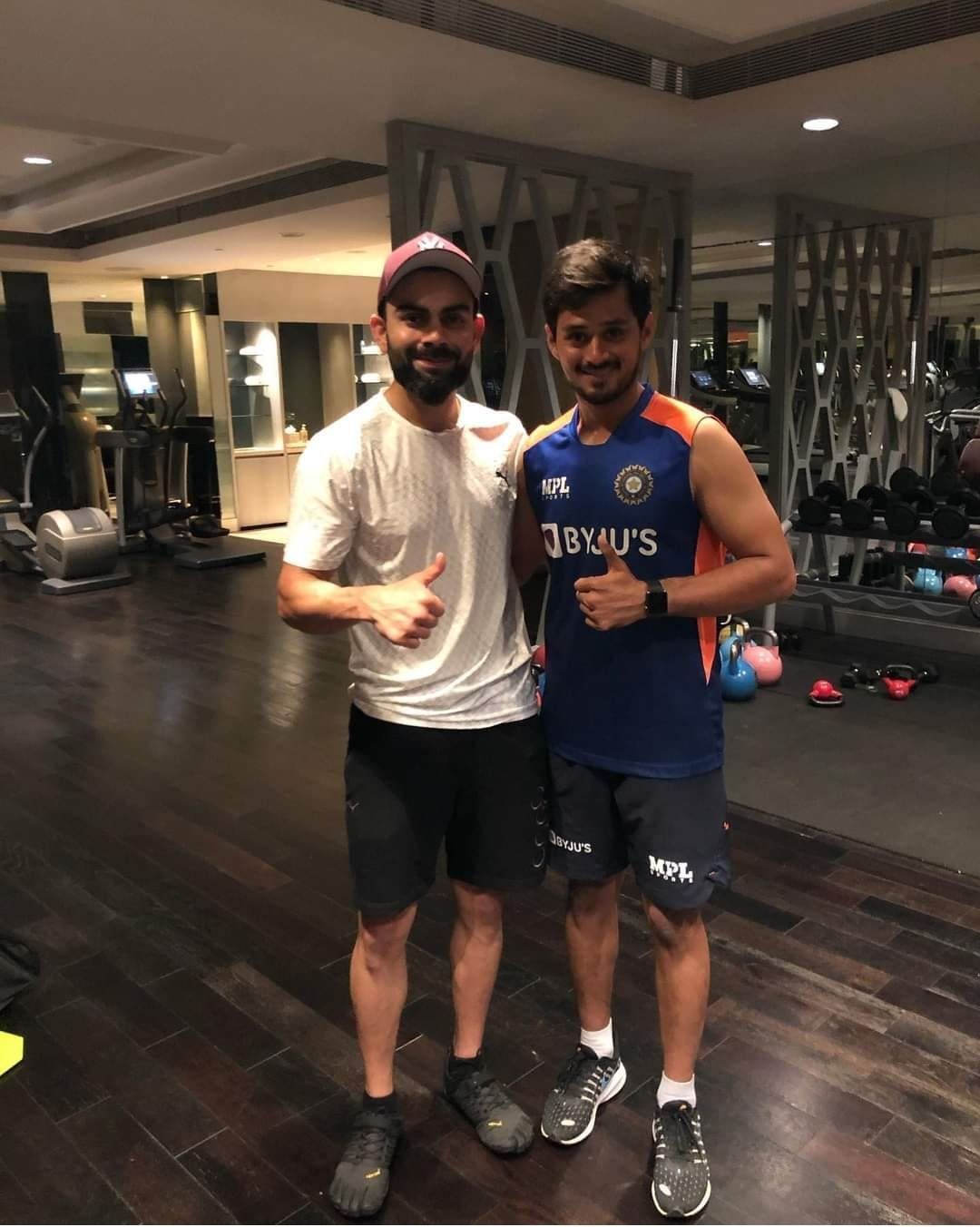 Panchal with Virat Kohli (R) during the South African tour. Image: Priyank Panchal on Facebook