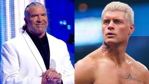 Scott Hall (left); Cody Rhodes (right)