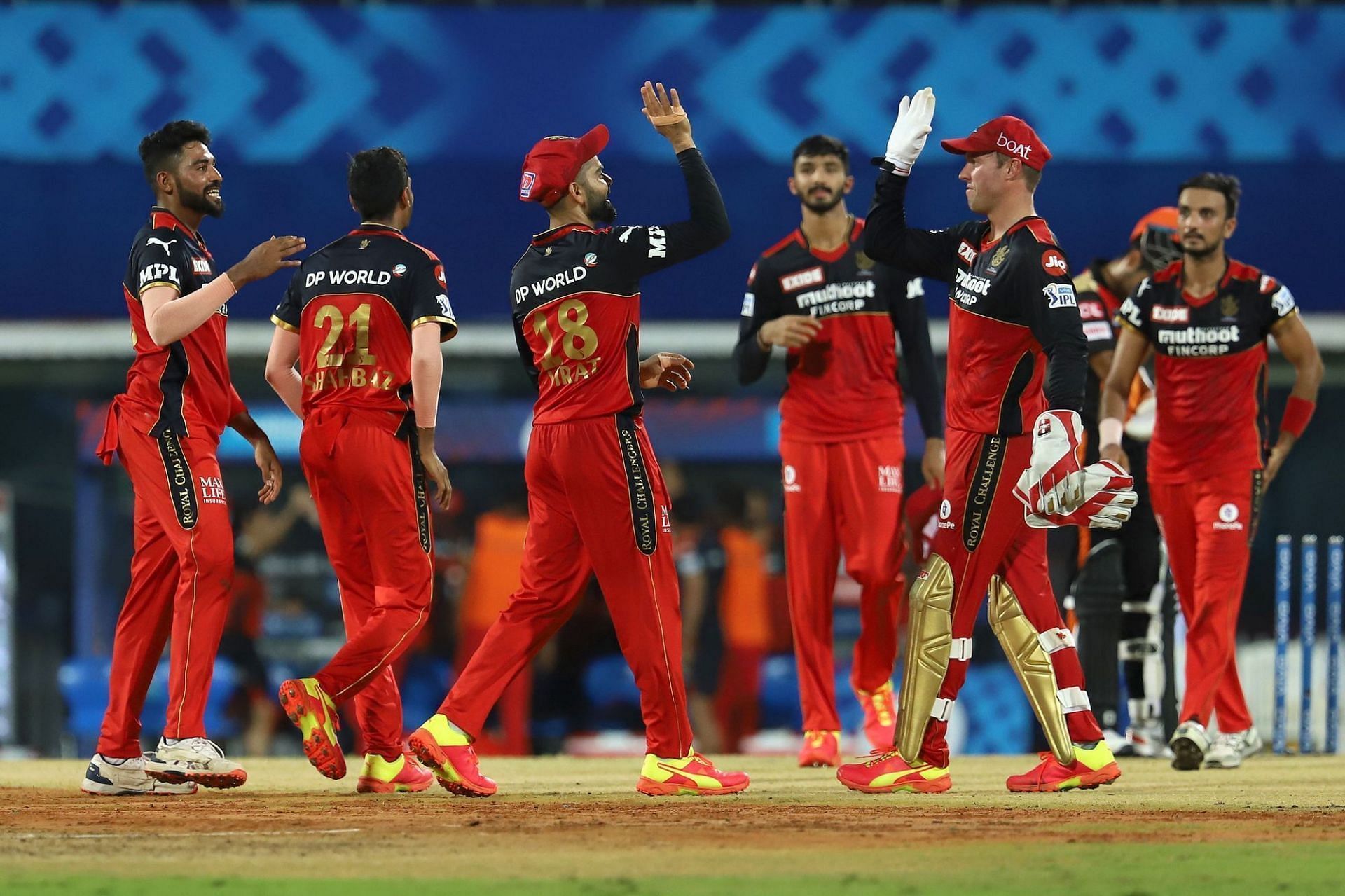 RCB celebrate a wicket. Pic: BCCI