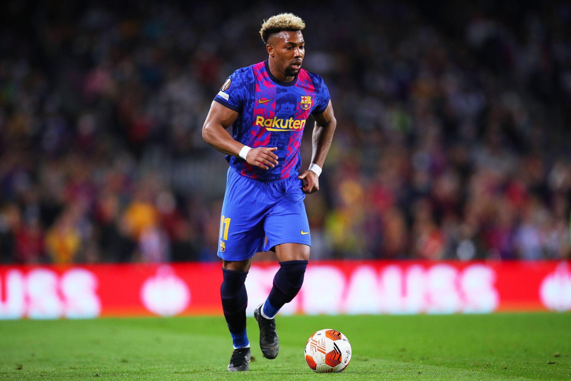 Adama Traore in Europa League action against Napoli