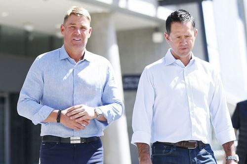 Shane Warne with Ricky Ponting (Getty Images)