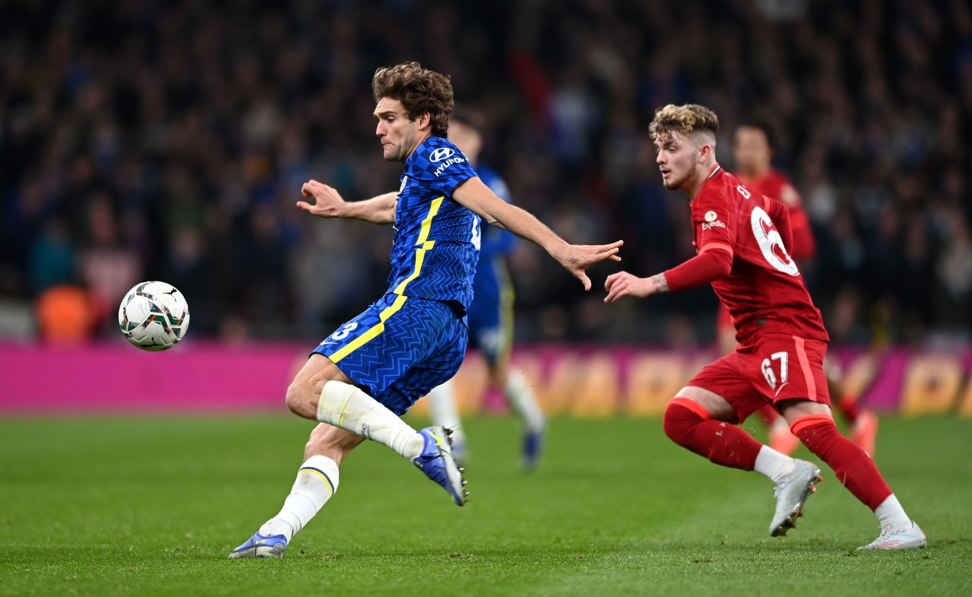 Marcos Alonso (left) wants to play in La Liga.