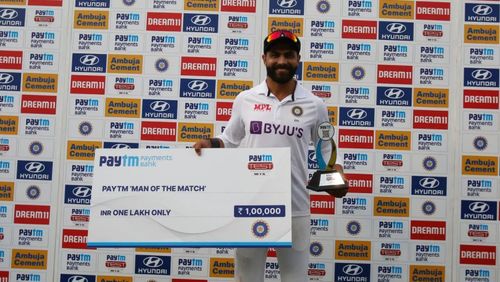 Ravindra Jadeja was duly chosen as the Player of the Match [P/C: BCCI]