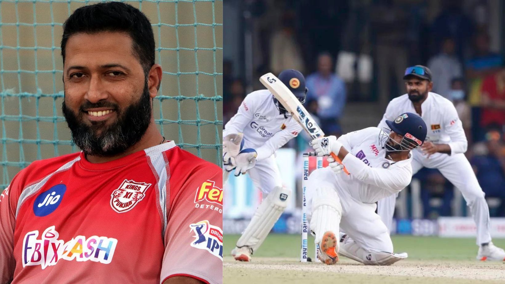 Wasim Jaffer (left) and Rishabh Pant (right, PC: Getty)