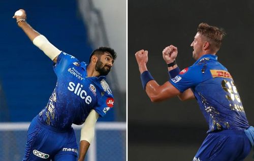 Jasprit Bumrah (L) and Daniel Sams (Pics: IPLT20.com)