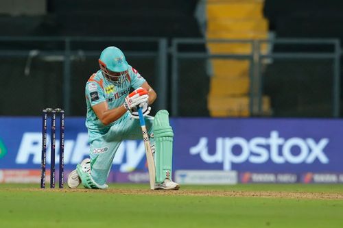 Marcus Stoinis batted at No. 4 against Mumbai. Pic: IPLT20.COM