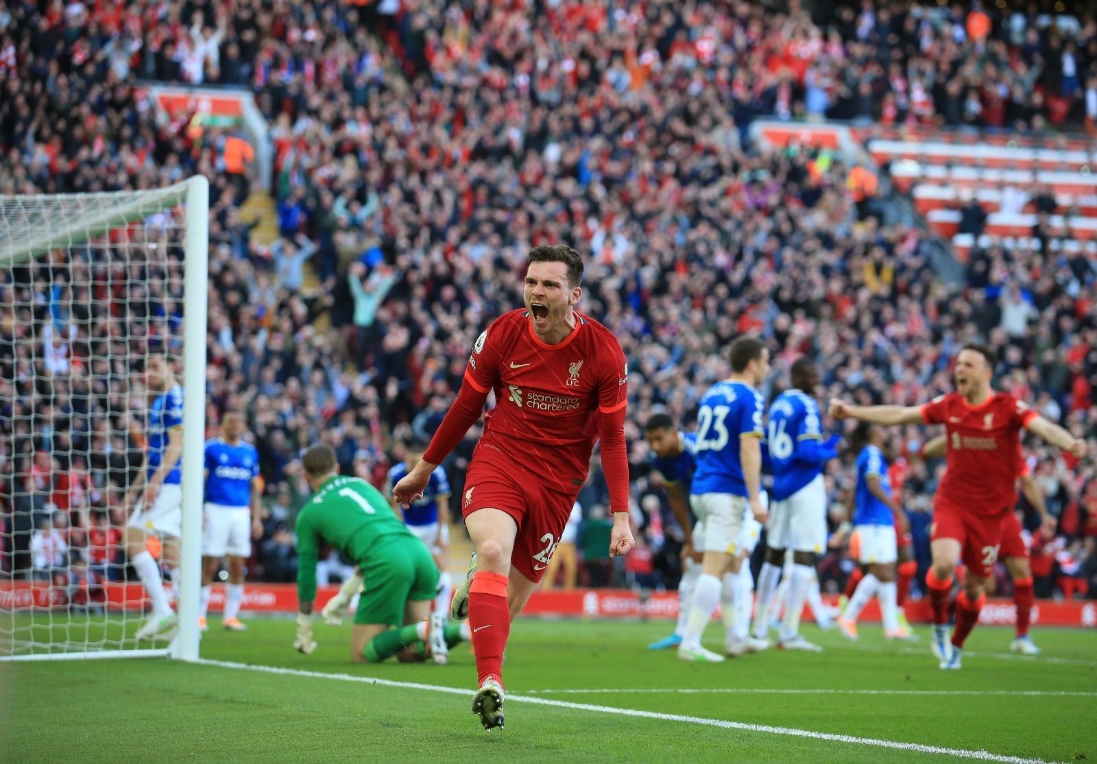 Liverpool defeated Everton 2-0 in the Premier League
