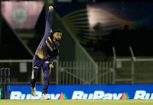 KKR leg-spinner Varun Chakravarthy. Pic: IPLT20.COM