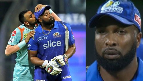 Snippets from Krunal Pandya's send-off of Kieron Pollard.