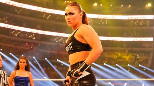  Ronda Rousey at a WWE event in 2022