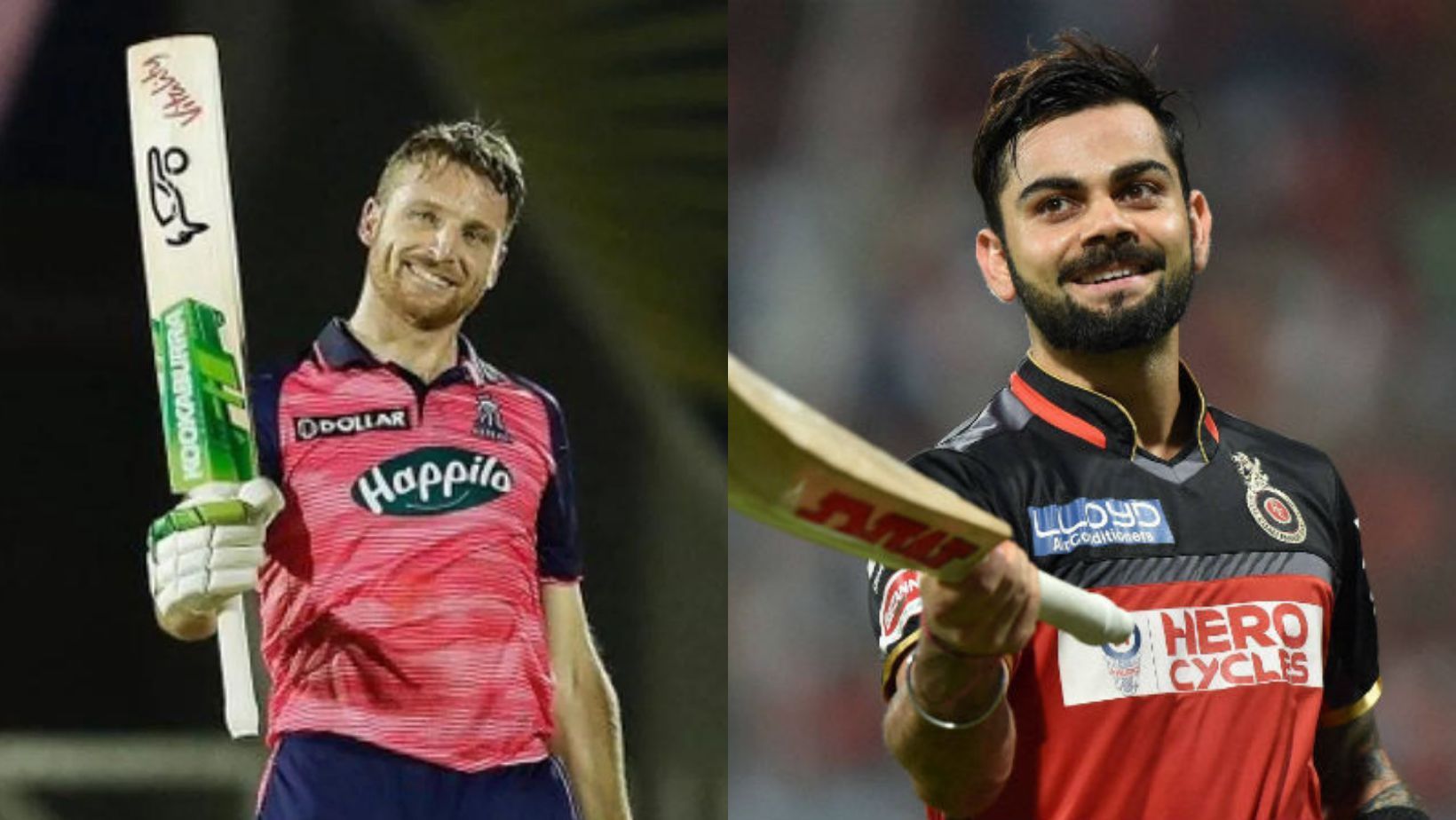 Can Jos Buttler (L) break Virat Kohli (R)&#039;s record for most runs in an IPL season?