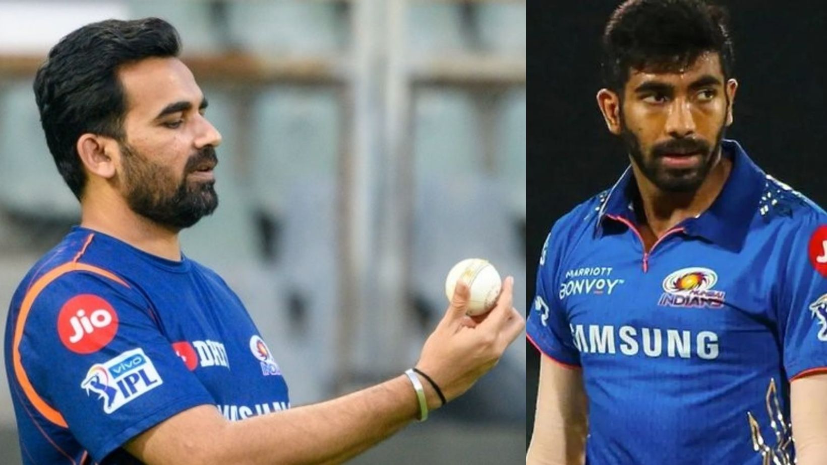 Zaheer Khan (L) and Jasprit Bumrah (R).