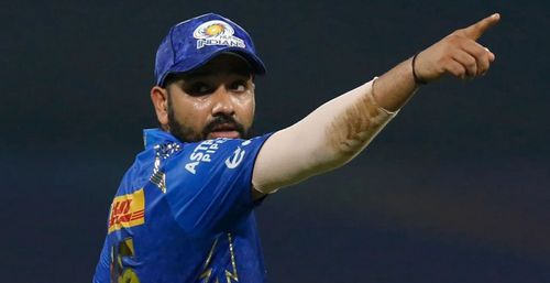 Rohit Sharma's Mumbai Indians are yet to open their account in IPL 2022 (Credit: BCCI/IPL)