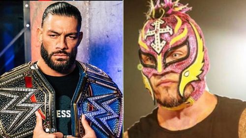 Roman Reigns/Former World Champion Rey Mysterio