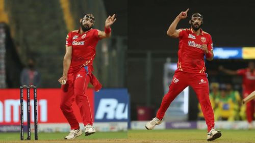 Rishi Dhawan bowled against the Chennai Super Kings with a shield on his face (Image Courtesy: IPLT20.com).