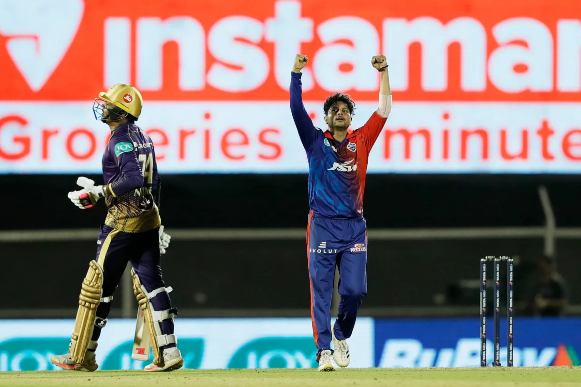 Kuldeep Yadav was too good for KKR. Pic: IPLT20.COM