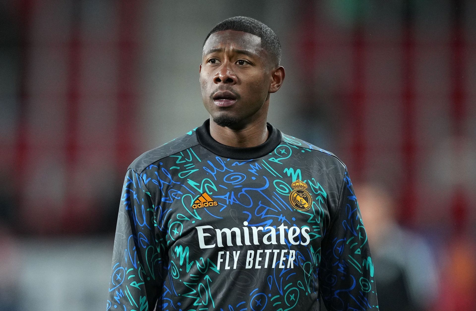 David Alaba before the kickoff